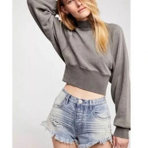 One Teaspoon Sun Blue Le Wolves Cut Off Jean Shorts